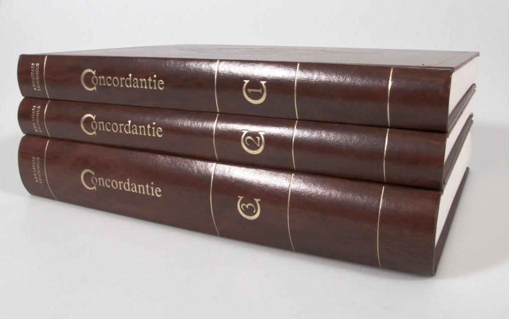 Concordantie Trommius 3 delen Reprint 1750, Ophalen of Verzenden, Zo goed als nieuw, Christendom | Protestants