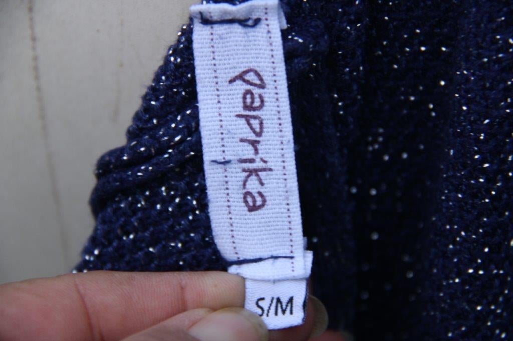 Vest donkerblauw/ zilver Paprika mt S/M (44/46) w Vaste pr, Blauw, Maat 42/44 (L), Ophalen of Verzenden, Zo goed als nieuw