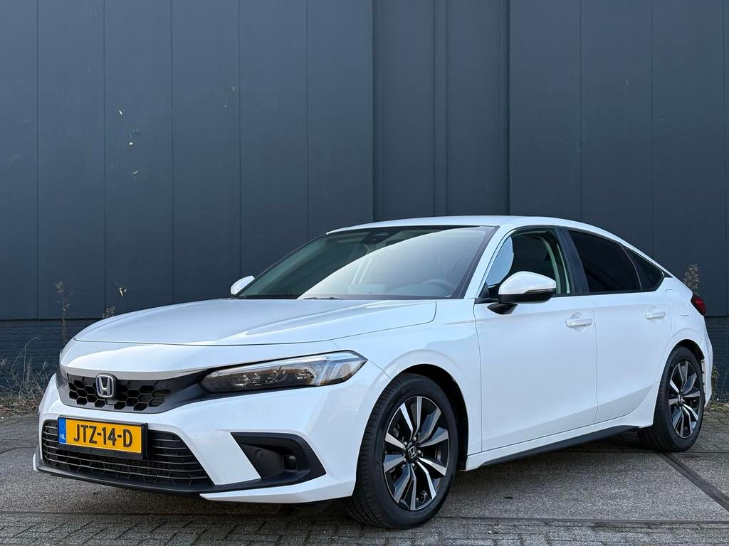 Honda Civic 2.0 Hybrid 184PK Ecvt, Stof, Wit, Dealer onderhouden, Geïmporteerd