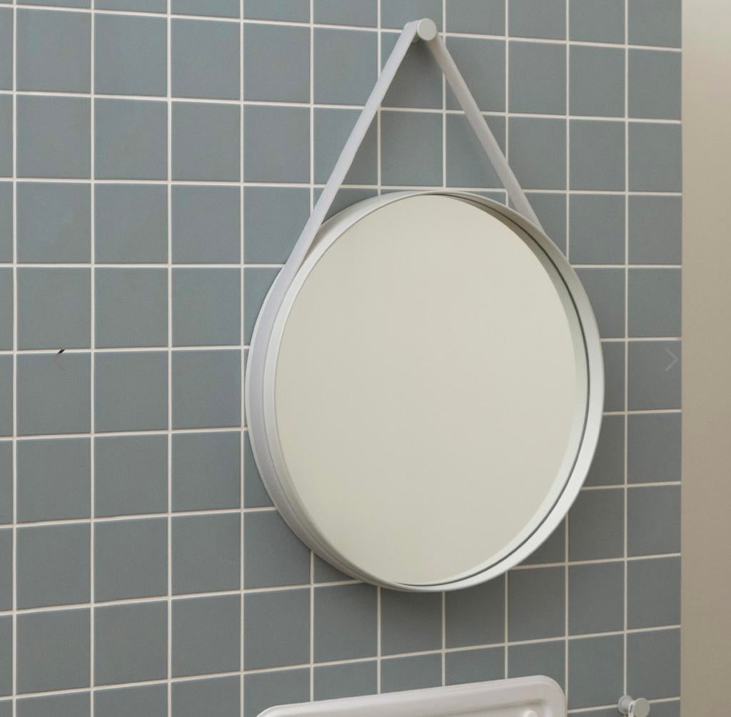 HAY Mirror Spiegel Strap No2 50cm, Huis en Inrichting, Woonaccessoires | Spiegels, Rond, Ophalen of Verzenden, Zo goed als nieuw