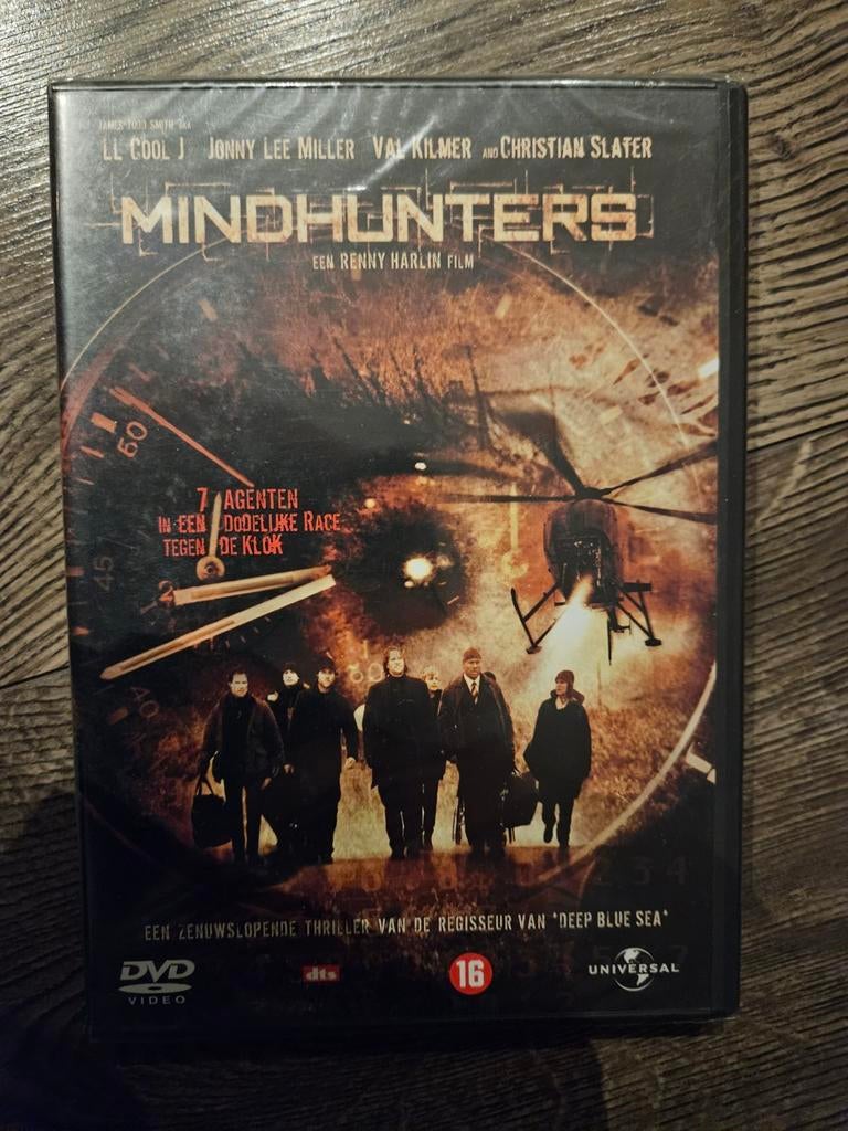 Mindhunters DVD - Nieuw in verpakking!, Vanaf 16 jaar, Ophalen of Verzenden, Nieuw in verpakking, Actiethriller