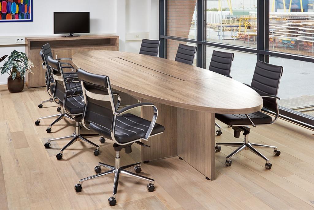 Vergadertafel ovaal 420 x 138 cm | gemonteerd geleverd!, Ophalen of Verzenden, Nieuw