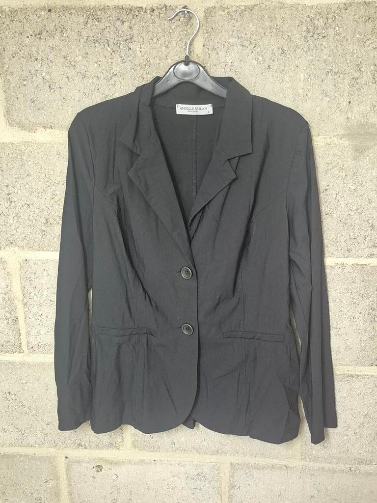 Zwarte Angelle Milan Blazer - Maat S, Angelle Milan, Zwart, Ophalen of Verzenden, Zo goed als nieuw