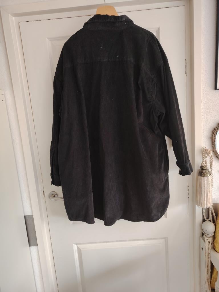 corduroy blouse black, Zwart, Maat 46/48 (XL) of groter, Ophalen of Verzenden, Gedragen