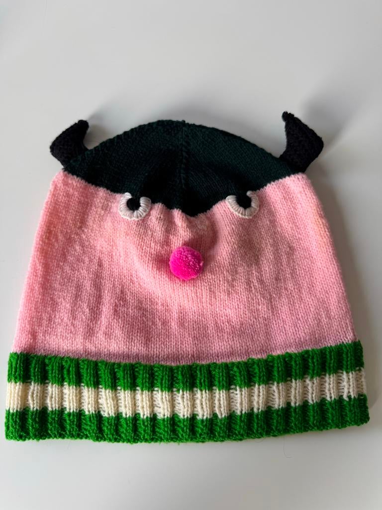Walter Van Beirendonck Uil Muts - Handgebreid, Kleding | Heren, Verzenden, Zo goed als nieuw, One size fits all, Hoed