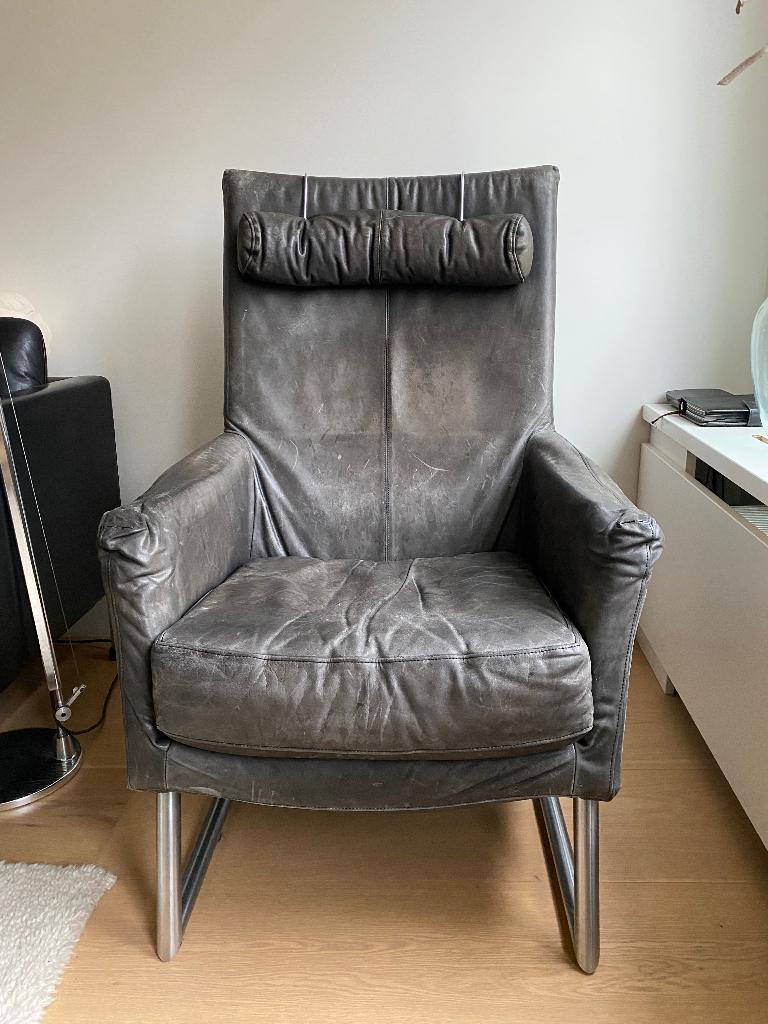 Montis Madonna fauteuil van Gerard van de Berg, Gebruikt, Ophalen of Verzenden, 50 tot 75 cm, Leer