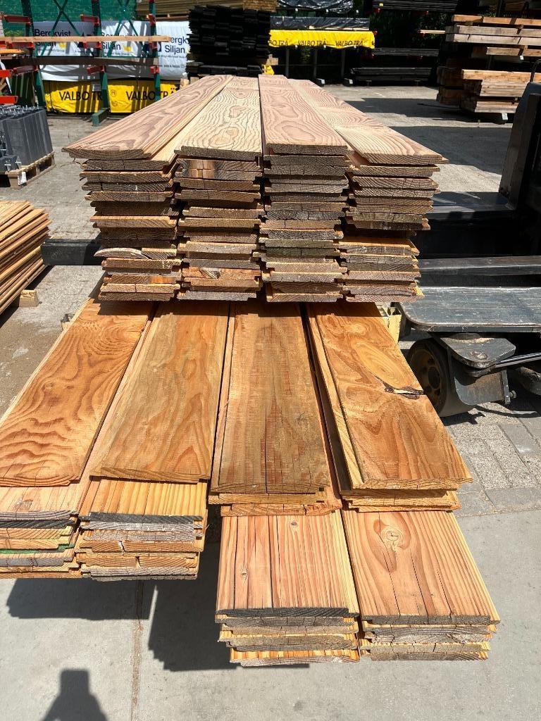 Douglas rest hout sponningplanken   wisselsponning  planken, Doe-het-zelf en Verbouw, Hout en Planken, Minder dan 25 mm, Nieuw