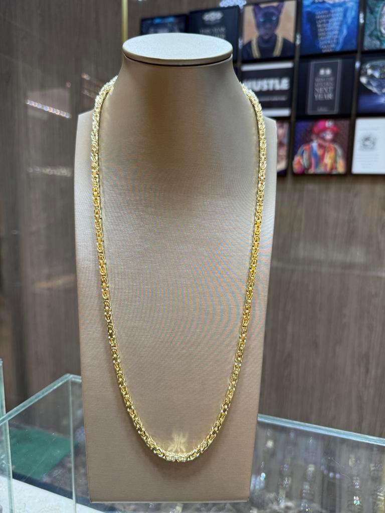 14KT Goud - 77.1 Gram - Ketting - KONING - Herenketting