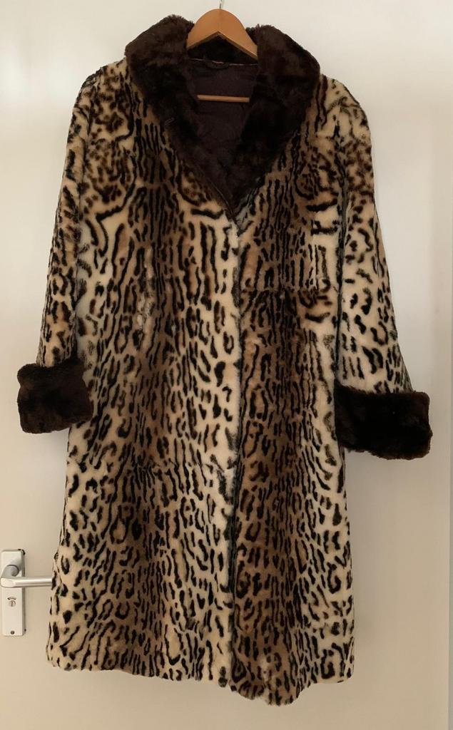 Mantel Ocelot faux-fur Berghaus, Ophalen of Verzenden, Zo goed als nieuw, Maat 38/40 (M), Bruin