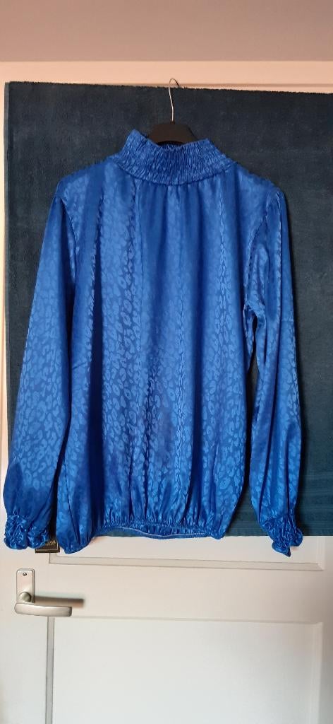 turtle panter motief blouse 44 46, Ophalen of Verzenden, Zo goed als nieuw, Maat 46/48 (XL) of groter, Blauw