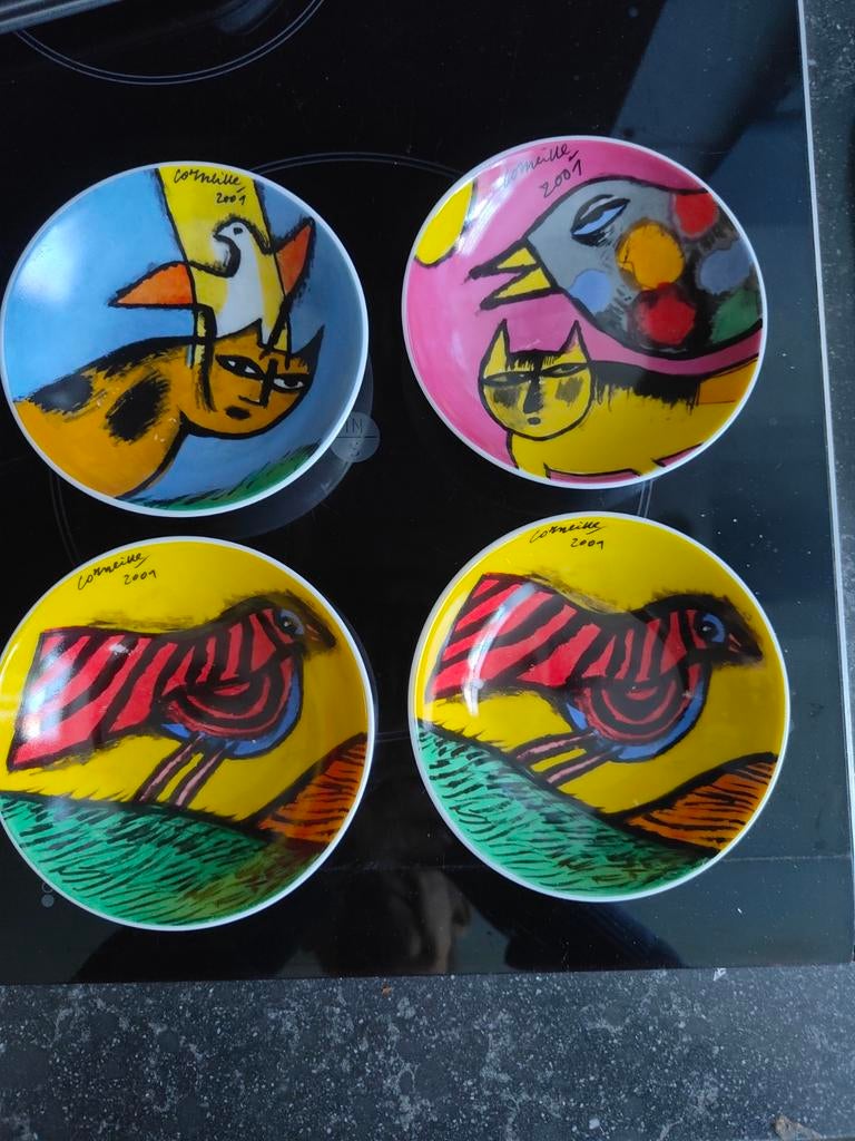 4 Corneille Schaaltjes - Kunst op Tafel, Ophalen of Verzenden