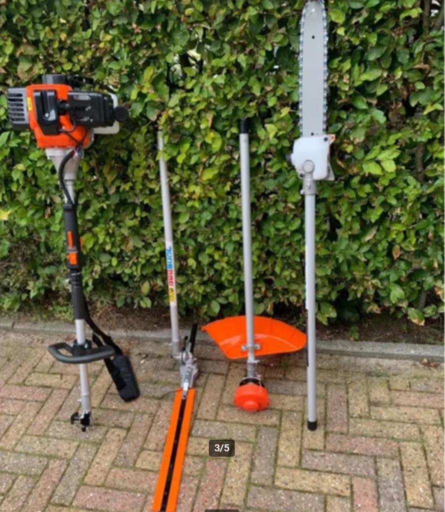 NIEUWE bosmaaier 4 in 1 combitool, Tuin en Terras, Bosmaaiers, Ophalen of Verzenden, Nieuw, 50 cm of meer, Benzine