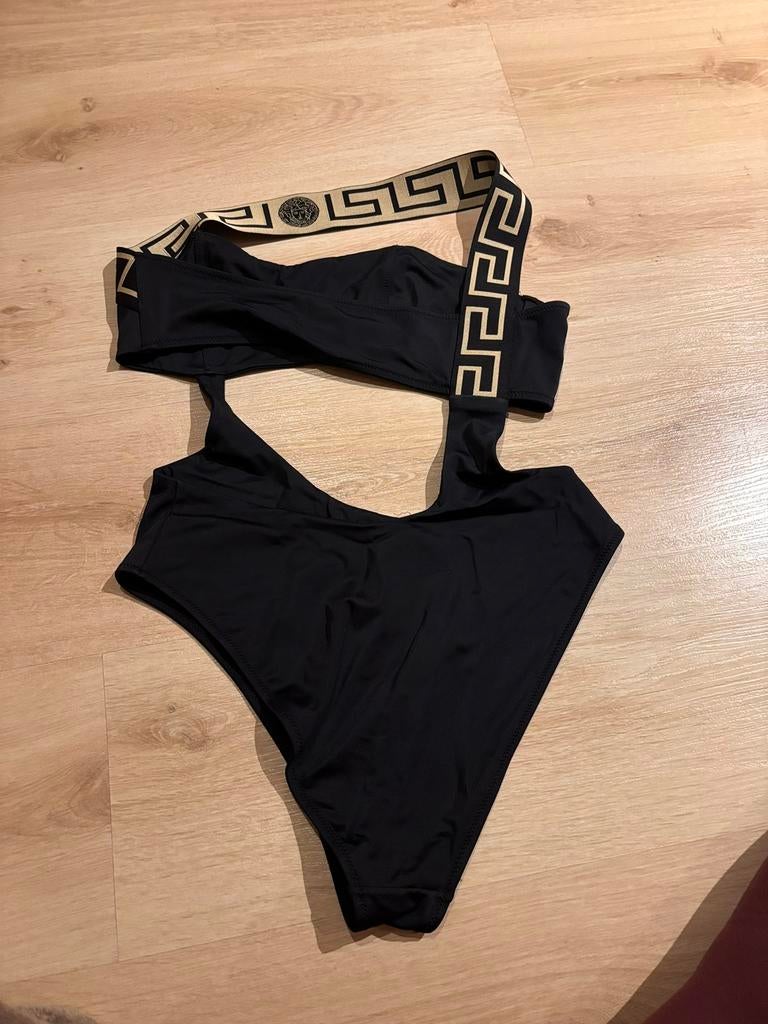 Versace badpak dames XS/S, Kleding | Dames, Badmode en Zwemkleding, Ophalen of Verzenden, Zo goed als nieuw, Zwart, Badpak
