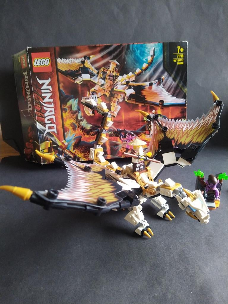 Lego Ninjago 71718 wu's gevechtsdraak  met doos en boekje, Ophalen of Verzenden, Zo goed als nieuw