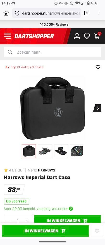 Harrows Imperial Dart Case, Ophalen of Verzenden, Zo goed als nieuw, Overige typen