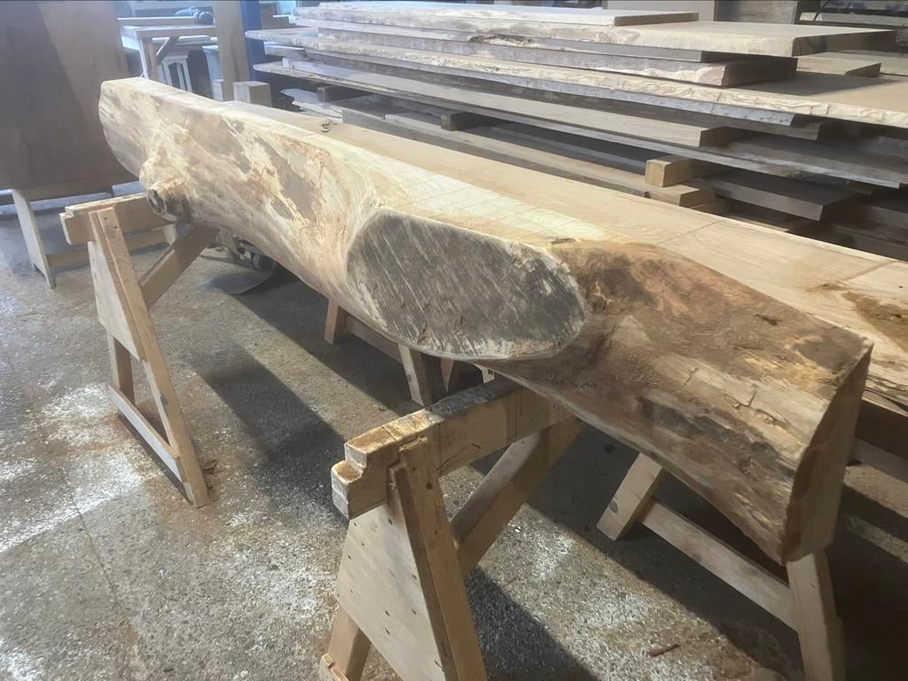 Massief eiken balk bijvoorbeeld schouw 20 cm hoog 15 dik, Ophalen, Nieuw, Eiken, Balk