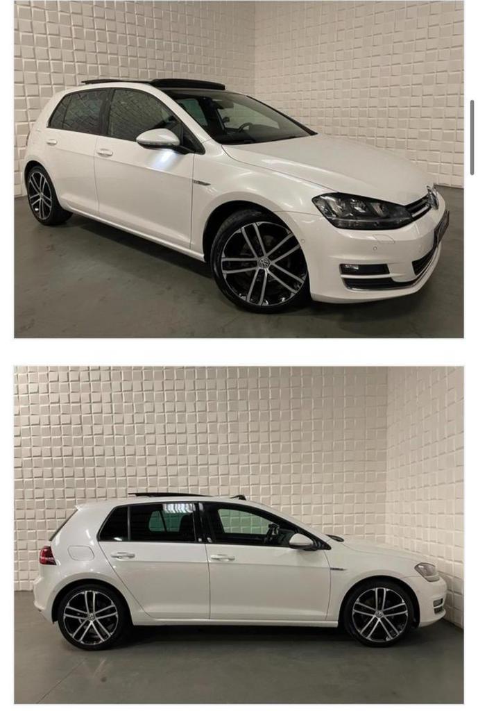 Volkswagen Golf 1.4 TSI 90KW DSG 2013 Wit R Line, Auto's, Euro 5, Zwart, 4 cilinders, Parkeersensor