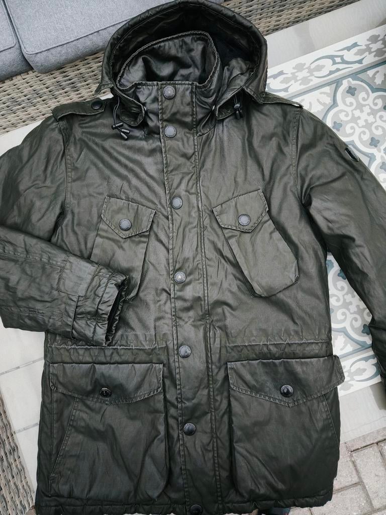 Wellensteijn waxed Coat parka maat M, Kleding | Heren, Maat 48/50 (M), Wellensteyn, Ophalen of Verzenden, Zo goed als nieuw