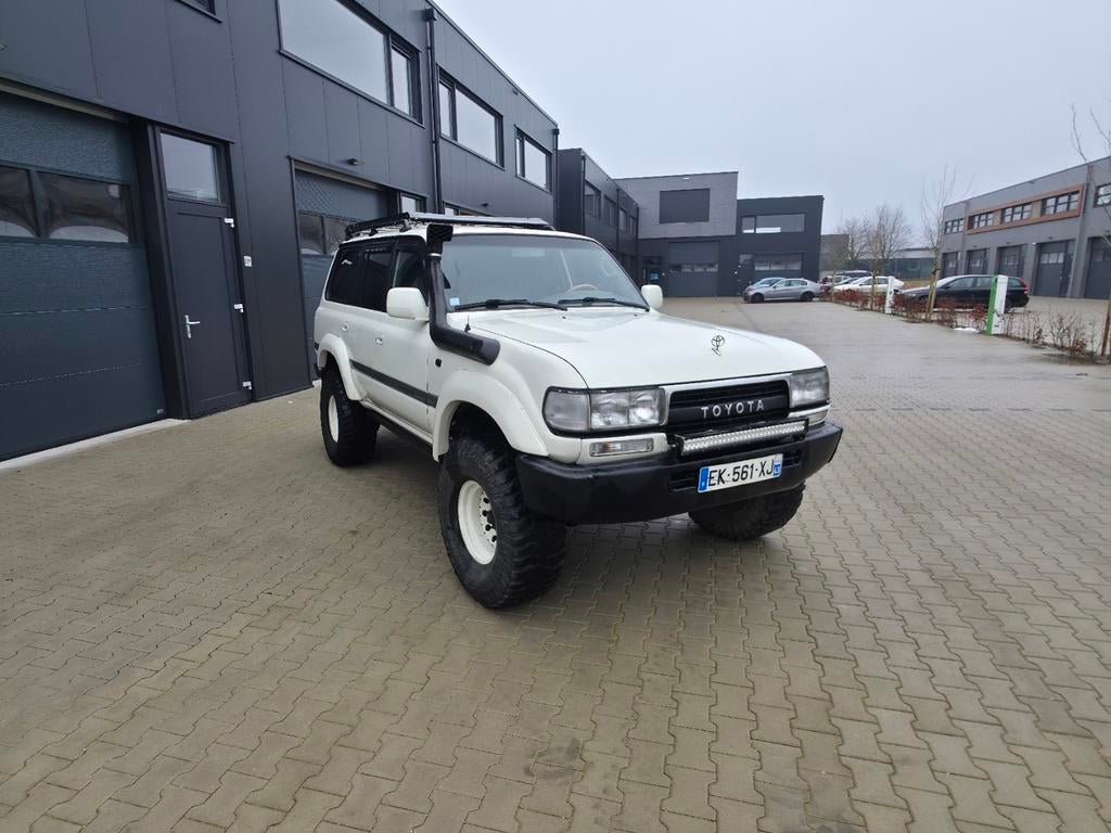 Toyota land cruiser hdj80 12v automaat., Auto's, Toyota, Bedrijf, Landcruiser, Diesel, SUV of Terreinwagen, Automaat, Wit, Ophalen