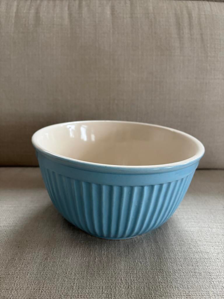 Lichtblauwe Schaal - Union Pacific Tableware, Gebruikt, Porselein of Keramiek, Schaal, Rond