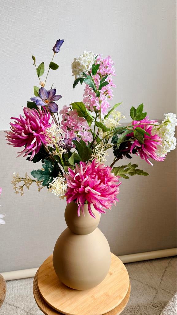 boeket zijdebloemen NIEUW, Ophalen of Verzenden, Nieuw, Binnen