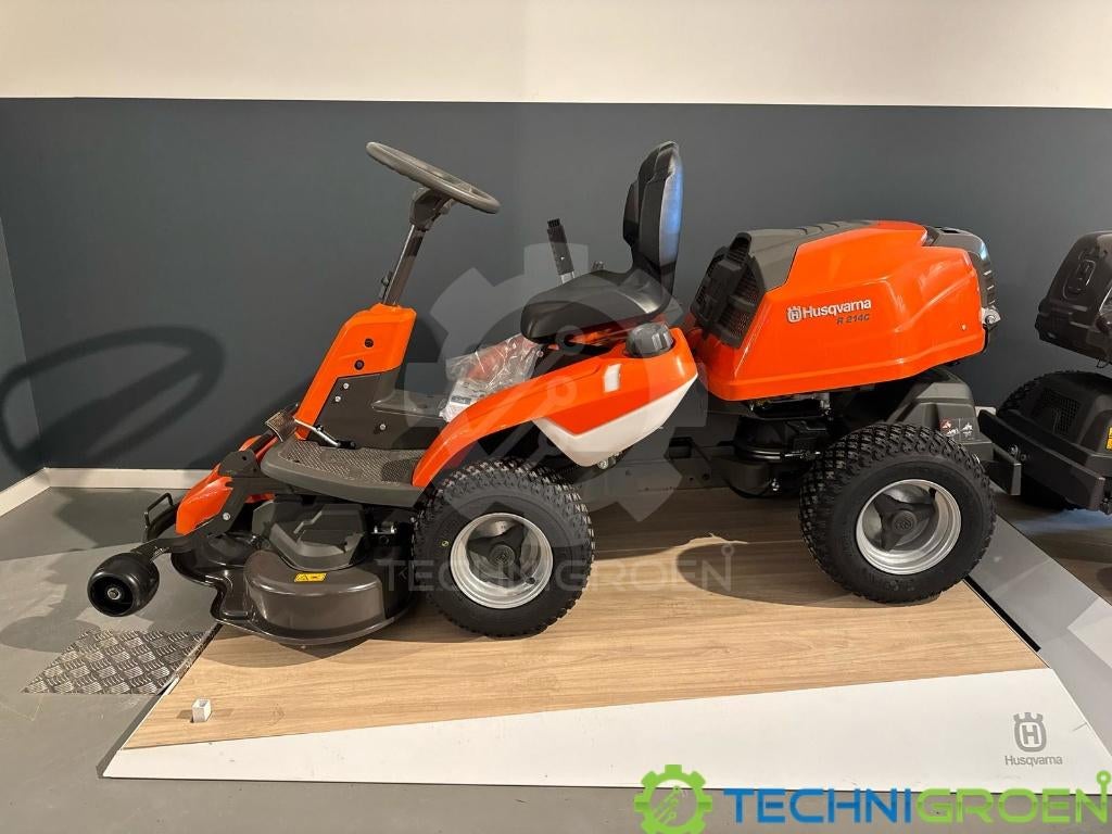 Husqvarna R 214C Rider frontmaaier incl. 94cm combi dek!, Ophalen, Nieuw, 90 tot 120 cm, Opvangbak