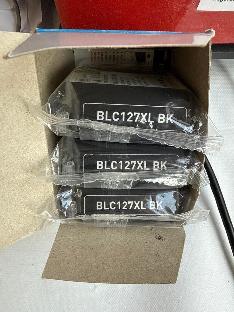 3x Brother BLC127XL BK Inkt Cartridges - Nieuw, Computers en Software, Printerbenodigdheden, Nieuw, Cartridge, Ophalen of Verzenden