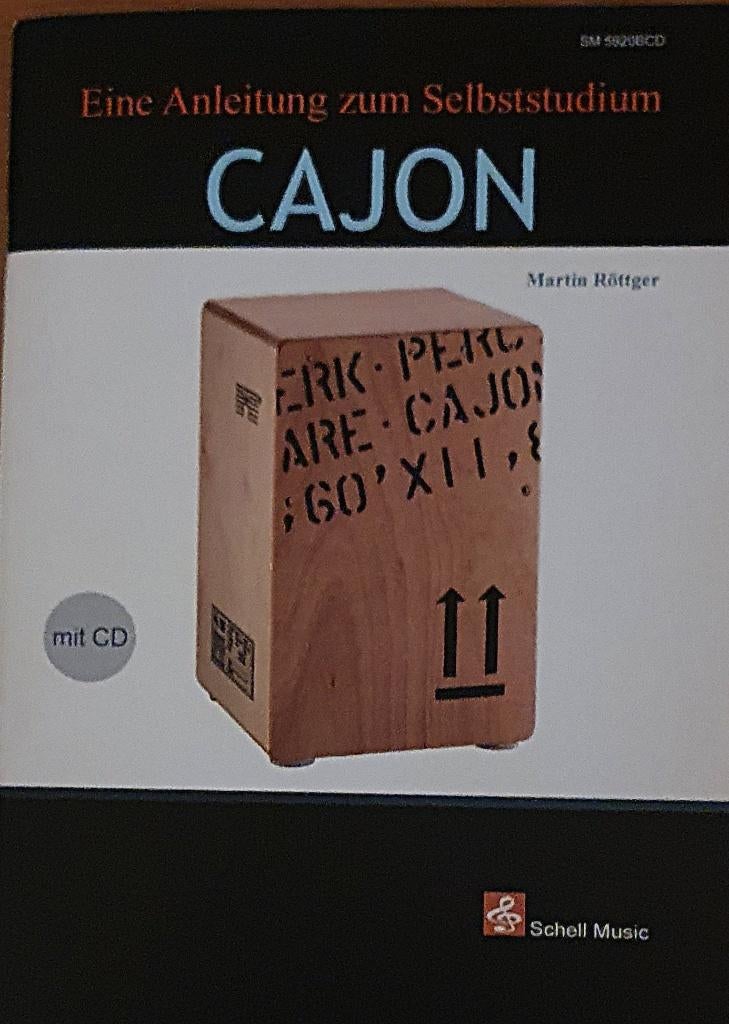 Bladmuziek CAJON / Eine Anleitung zum Selbststudium + CD, Drums of Percussie, Les of Cursus, Nieuw, Ophalen of Verzenden