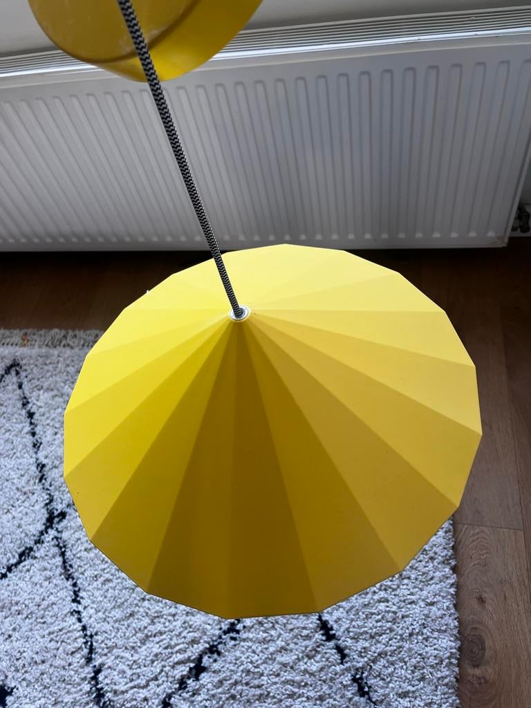 Gele Vintage Ikea Hanglamp, Ophalen, Zo goed als nieuw, Kunststof, Minder dan 50 cm