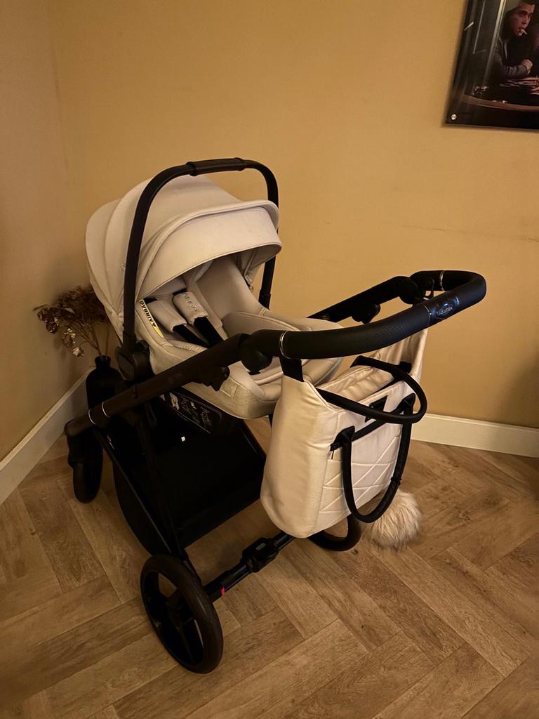 Adamex Kinderwagen 3 in 1 Beige - Zo goed als nieuw!, Overige merken, Ophalen of Verzenden, Zo goed als nieuw, Combiwagen