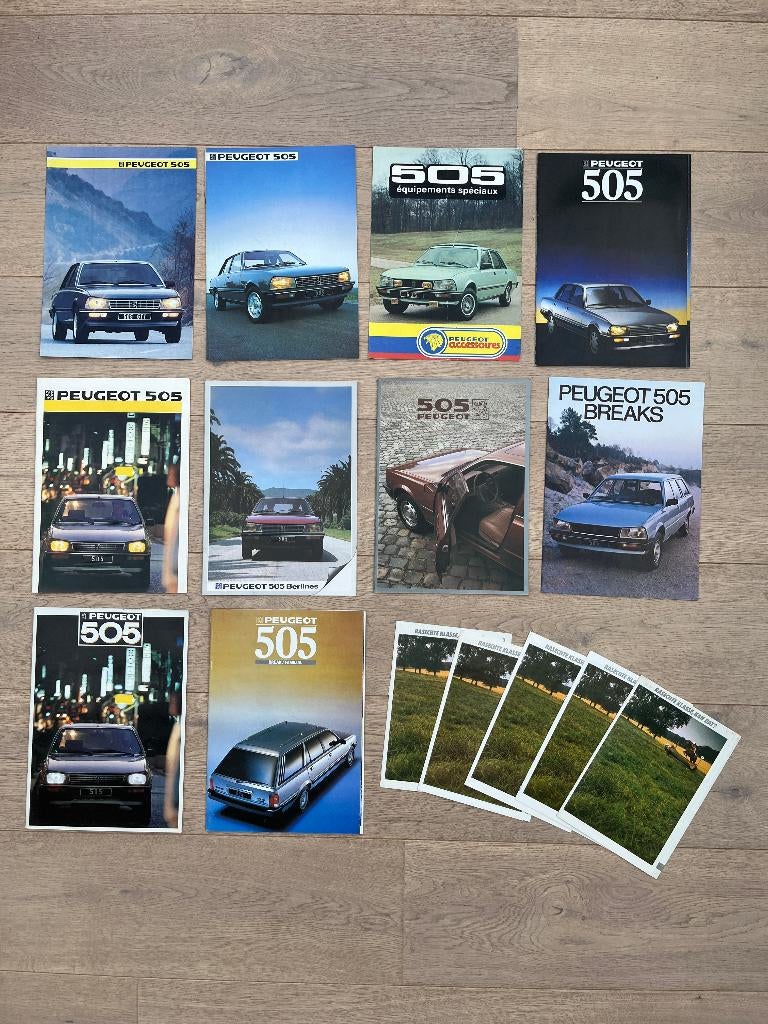 PEUGEOT 505 FOLDERS, Ophalen of Verzenden, Gelezen, Peugeot