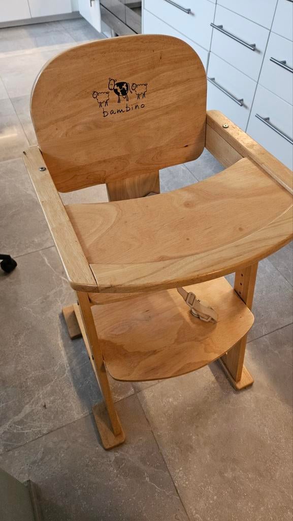 Kinderstoel Bambino van hout  ( meegroeistoel ), Ophalen of Verzenden, Gebruikt, Meegroeistoel