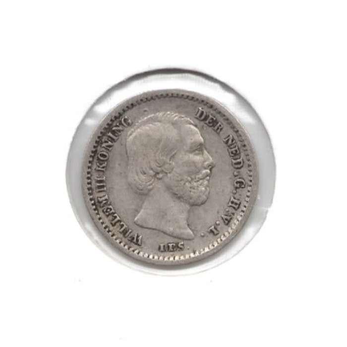 Nederland 5 Cent 1859 Willem 3, Postzegels en Munten, Munten | Nederland, Koning Willem III, Zilver, Ophalen of Verzenden, Losse munt
