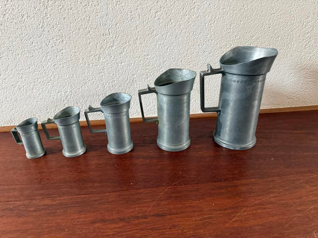 Zamak Maatbekers - Set van 5, Ophalen of Verzenden