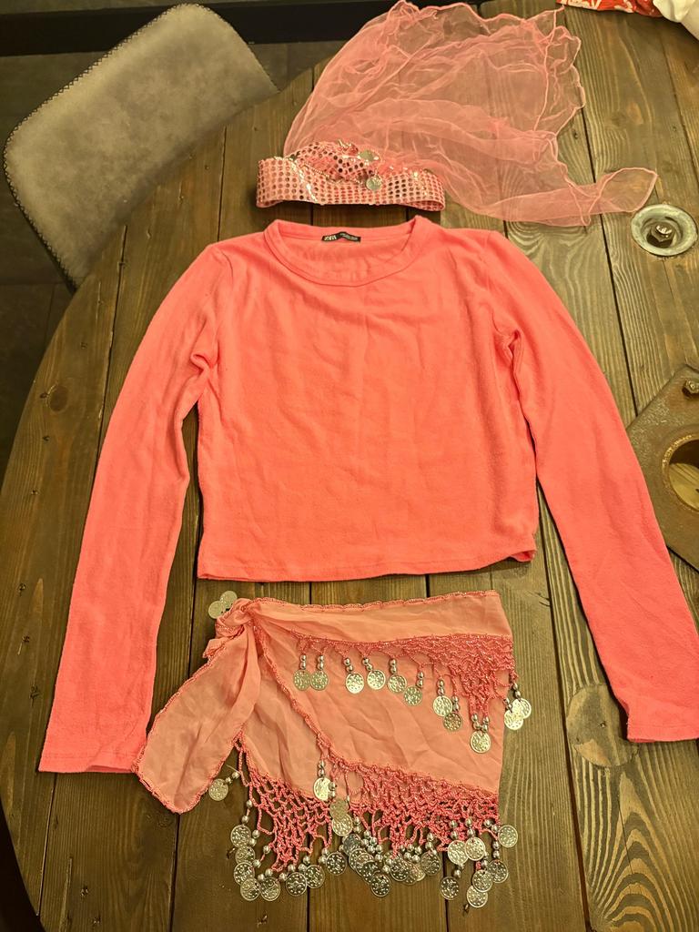 Buikdanseres carnaval, Ophalen of Verzenden, Zo goed als nieuw, Maat 36 (S), Carnaval