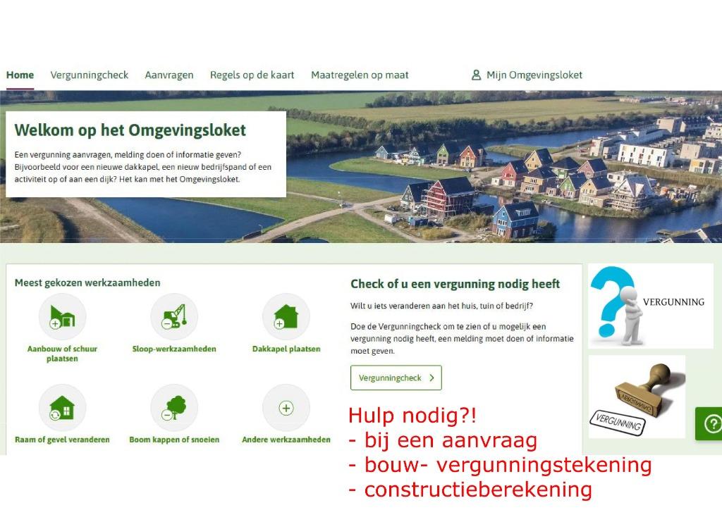 Omgevingsvergunning, Bouwtekeningen of een Ontwerp nodig?, Vergunningen