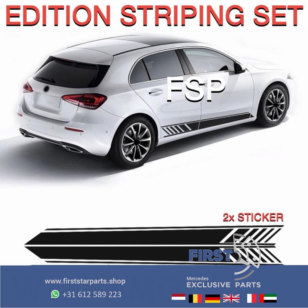 W177 STICKERS A35 A45 AMG STRIPING Mercedes A Klasse 2018-20, Ophalen of Verzenden, -, -, -