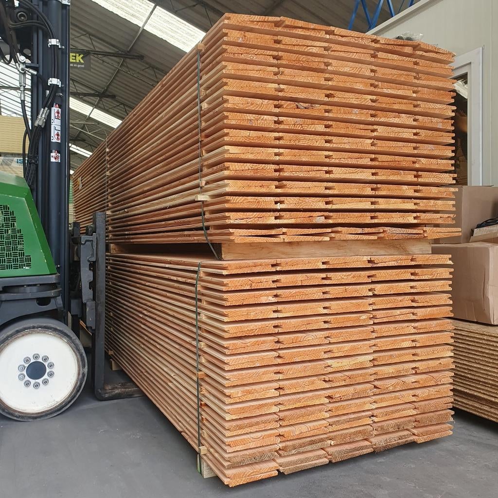 Douglas zweeds rabat, houten potdeksel planken 3, 4 en 5m, Doe-het-zelf en Verbouw, Hout en Planken, Minder dan 25 mm, Nieuw, Ophalen of Verzenden