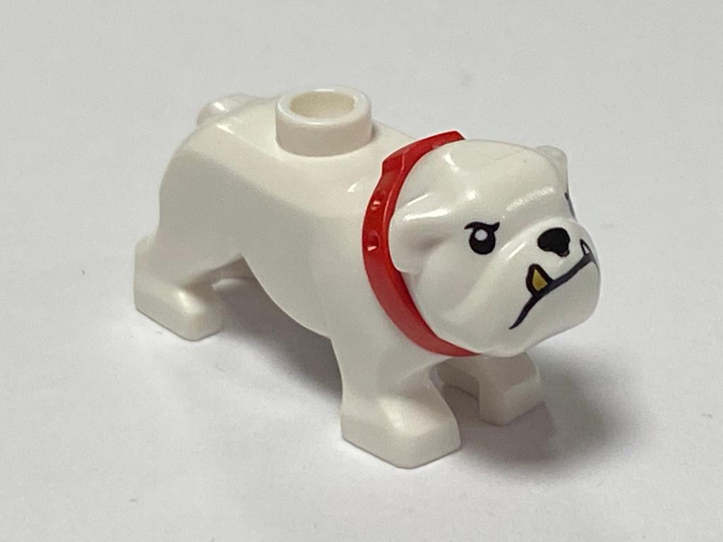 Lego nieuwe witte Bulldog met gouden tand, Ophalen of Verzenden, Nieuw, Losse stenen, Lego