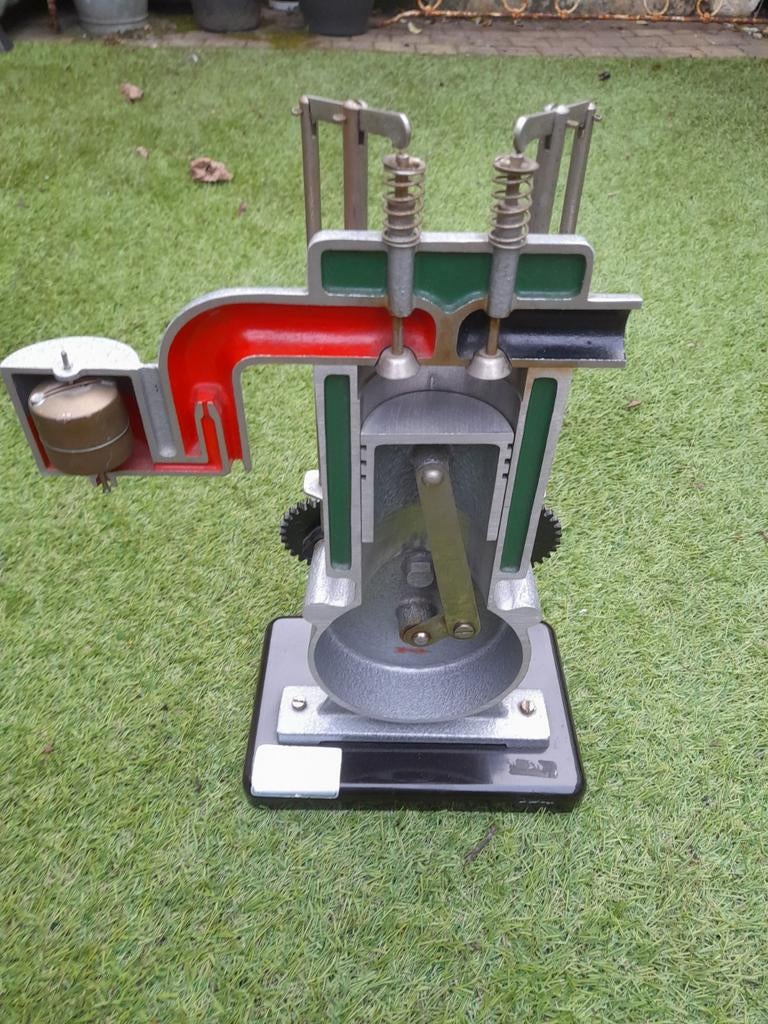 Rijschool Model Motor - leermodel, Antiek en Kunst, Curiosa en Brocante, Ophalen of Verzenden