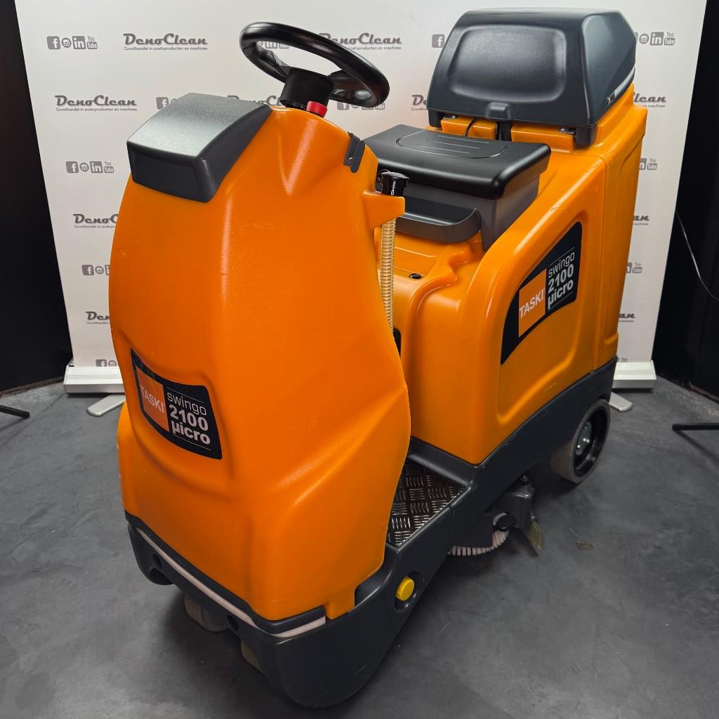 De TASKI Swingo 2100 Micro opzit schrobzuigmachine, Doe-het-zelf en Verbouw, Reinigingsmachines, Gebruikt, Schrobmachine, DenoClean