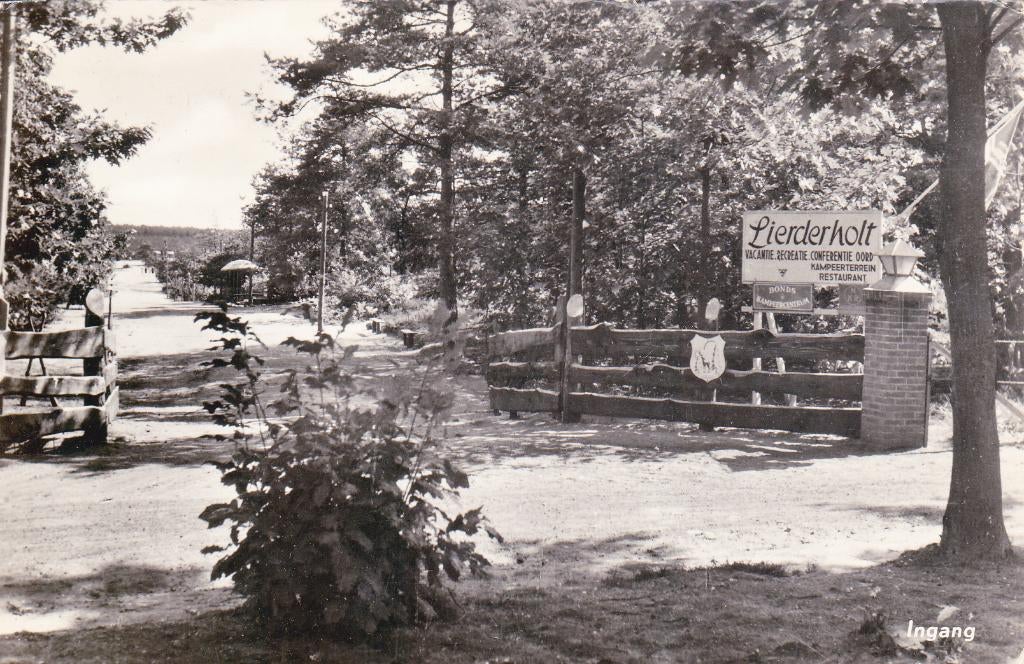 06153 Beekbergen - Ingang Vacantie oord Lierderholt, Verzamelen, Ansichtkaarten | Nederland, Gelopen, Gelderland, 1940 tot 1960