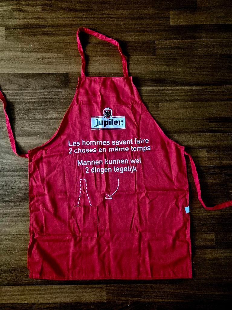 3x Nieuw rood schort met het logo van Jupiler., Ophalen of Verzenden, Nieuw, Kleding, Jupiler