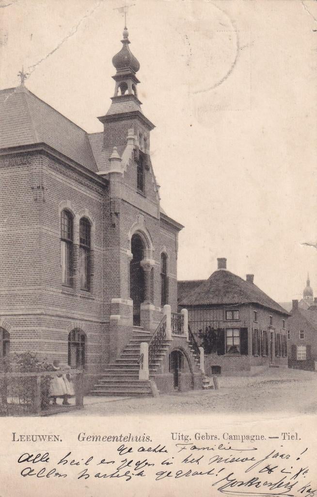Beneden-Leeuwen. 1903., Verzamelen, Ansichtkaarten | Nederland, Verzenden, Voor 1920, Gelopen, Gelderland