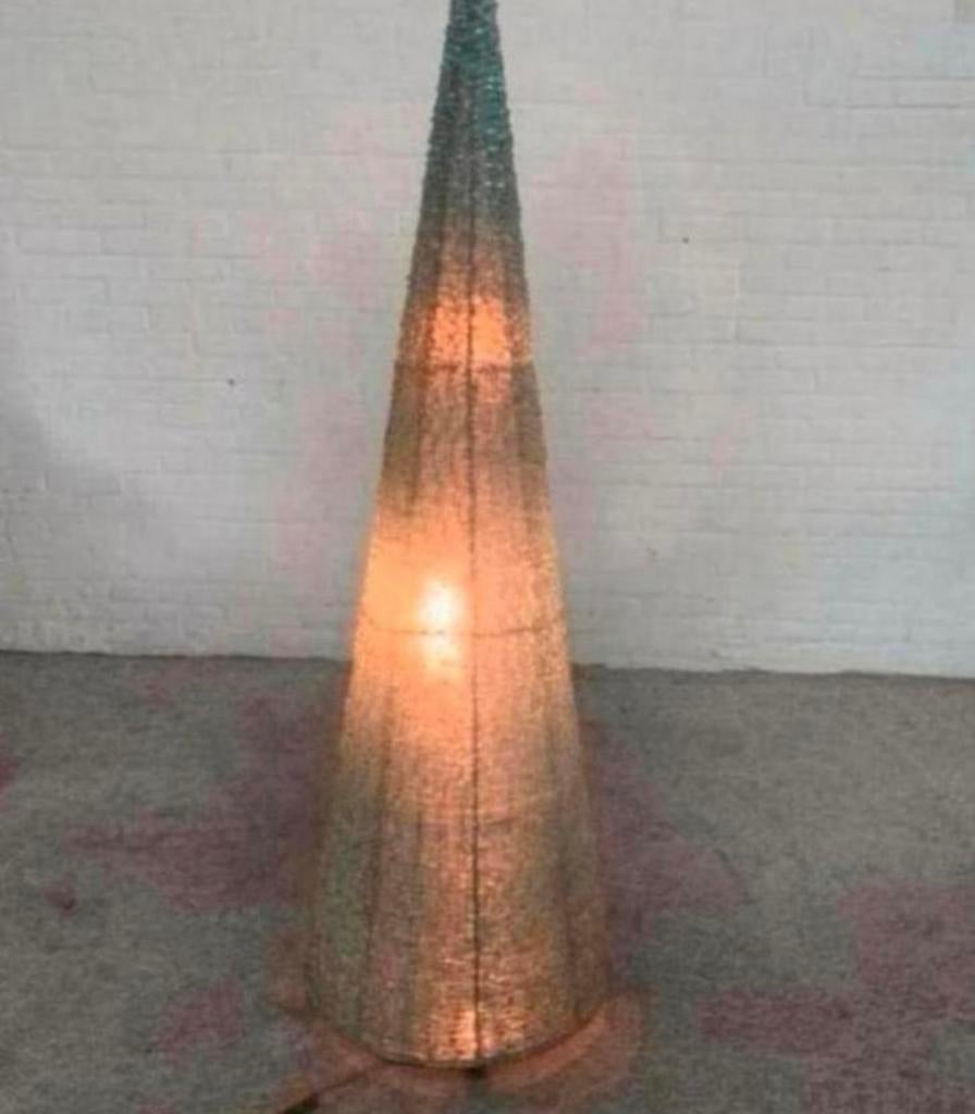 Lamp brutalist Franse jaren 70 glas scherven piramide lamp., Ophalen of Verzenden