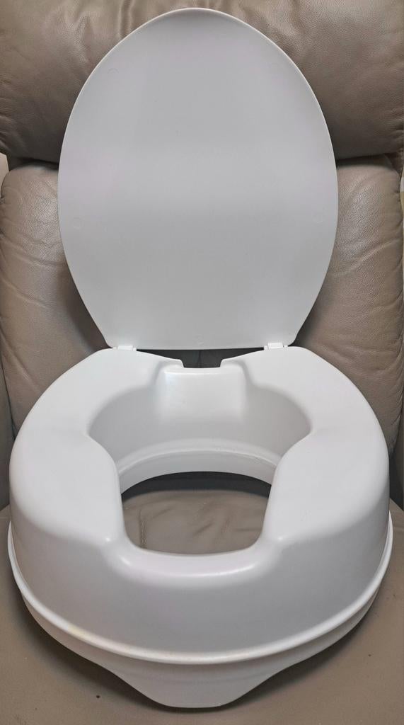 Verhoogde toiletzitting, 10 cm, draagvermogen 136 kg, univer, Ophalen of Verzenden, Zo goed als nieuw