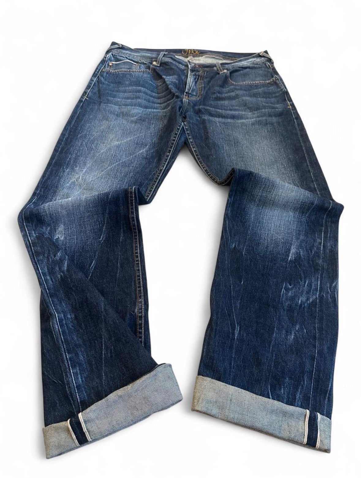 Gin Tonic John Selvedge Jeans W36 L34 - Faded Dark Blue, Kleding | Heren, Ophalen of Verzenden, Gedragen, Blauw, W36 - W38 (confectie 52/54)