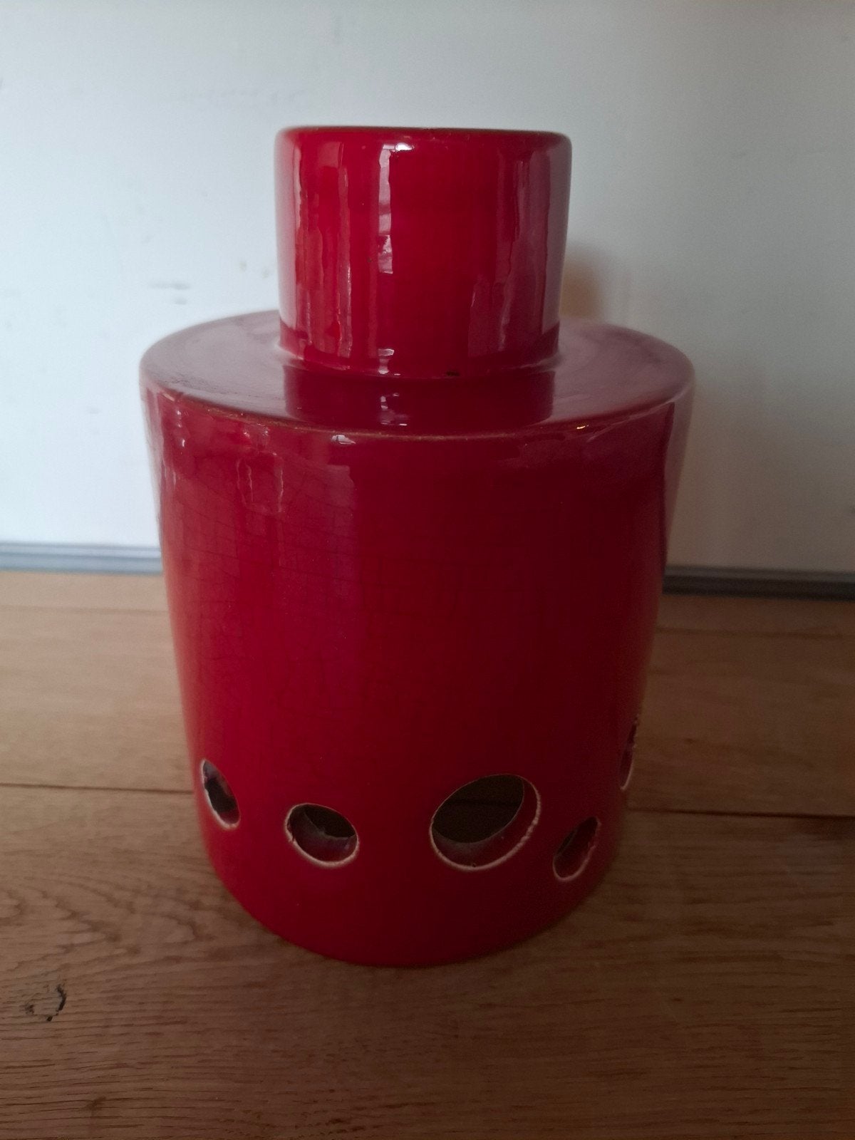 Vintage aardewerk lampenkap West germany fat lava stijl, Ophalen, Gebruikt