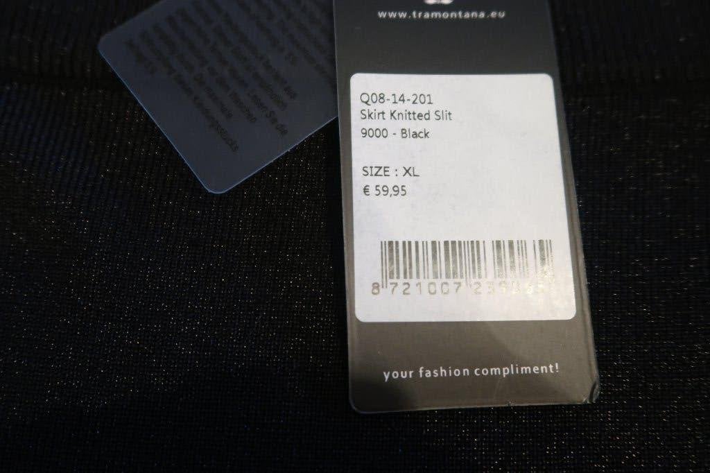 Tramontana nieuw met kaartje prachtige rok zwart lurex xl, Zwart, Nieuw, Ophalen of Verzenden, Rok