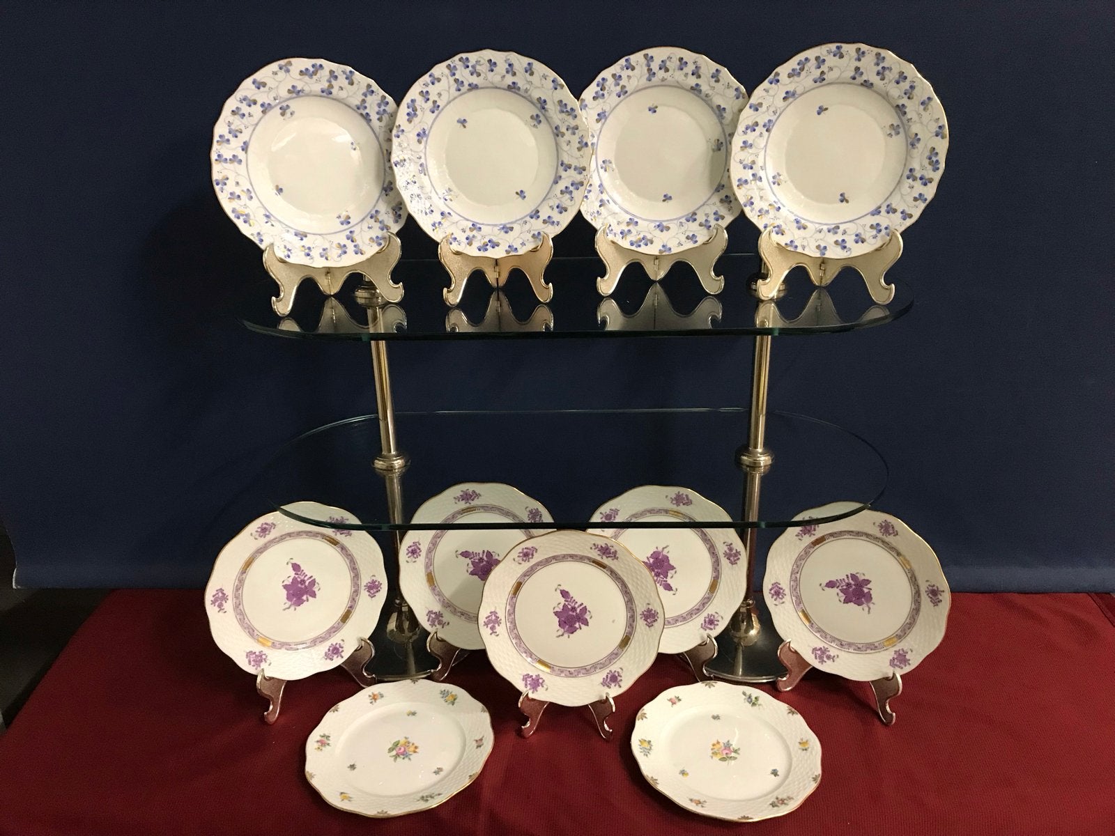 Dessertborden Herend, Ophalen of Verzenden